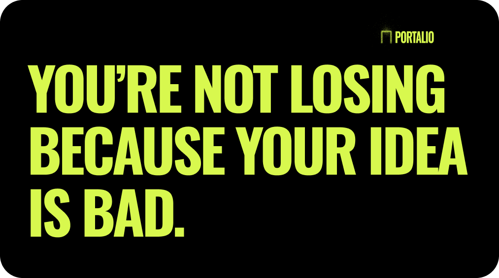 Startups don’t die from bad ideas. They die from playing it safe.